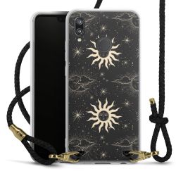 Carry Case Transparent Leather black/gold