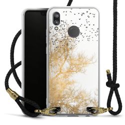 Carry Case Transparent Leather black/gold