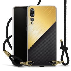 Carry Case Transparent Leather black/gold