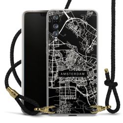 Carry Case Transparent Leather black/gold