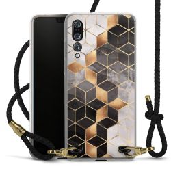 Carry Case Transparent Leather black/gold