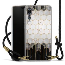 Carry Case Transparent Leather black/gold