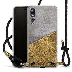 Carry Case Transparent Leather black/gold