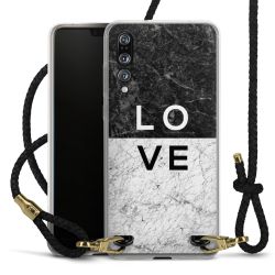 Carry Case Transparent Leather black/gold