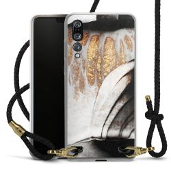 Carry Case Transparent Leather black/gold