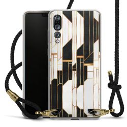 Carry Case Transparent Leather black/gold