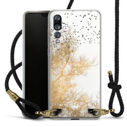 Carry Case Transparent Leather black/gold