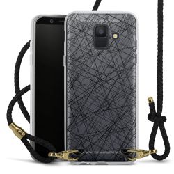 Carry Case Transparent Leather black/gold