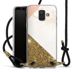 Carry Case Transparent Leather black/gold