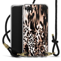 Carry Case Transparent Leather black/gold