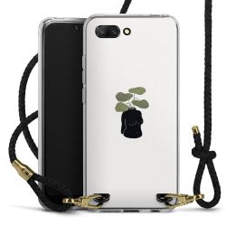 Carry Case Transparent Leather black/gold