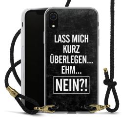 Carry Case Transparent Leder schwarz/gold