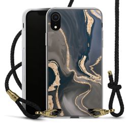 Carry Case Transparent Leather black/gold