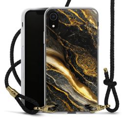 Carry Case Transparent Leather black/gold