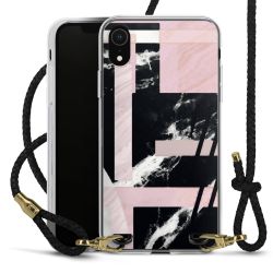 Carry Case Transparent Leather black/gold