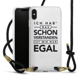 Carry Case Transparent Leder schwarz/gold