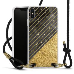 Carry Case Transparent Leather black/gold