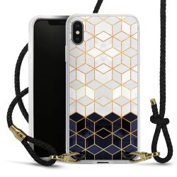 Carry Case Transparent Leather black/gold