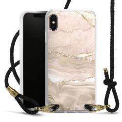 Carry Case Transparent Leather black/gold