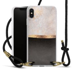 Carry Case Transparent Leather black/gold