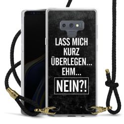 Carry Case Transparent Leder schwarz/gold