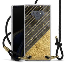 Carry Case Transparent Leather black/gold