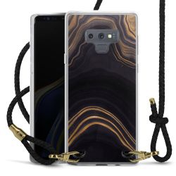 Carry Case Transparent Leather black/gold