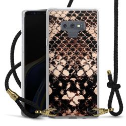 Carry Case Transparent Leather black/gold