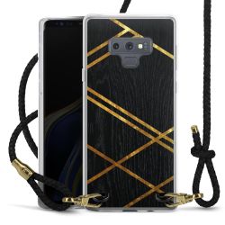 Carry Case Transparent Leather black/gold