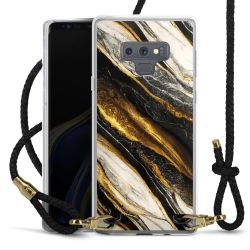 Carry Case Transparent Leather black/gold