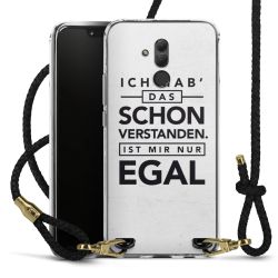 Carry Case Transparent Leder schwarz/gold