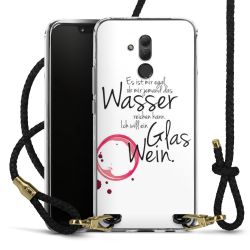 Carry Case Transparent Leder schwarz/gold