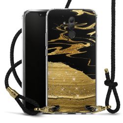 Carry Case Transparent Leather black/gold