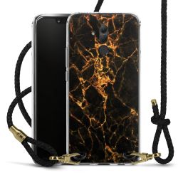 Carry Case Transparent Leather black/gold