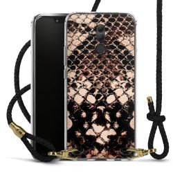 Carry Case Transparent Leather black/gold