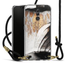 Carry Case Transparent Leather black/gold