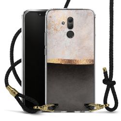 Carry Case Transparent Leather black/gold