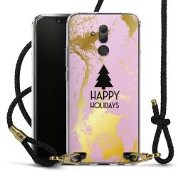 Carry Case Transparent Leather black/gold