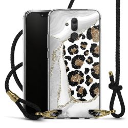 Carry Case Transparent Leather black/gold