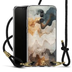 Carry Case Transparent Leather black/gold