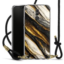 Carry Case Transparent Leather black/gold