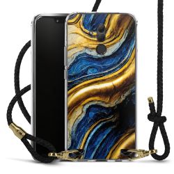 Carry Case Transparent Leather black/gold