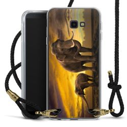 Carry Case Transparent Leather black/gold