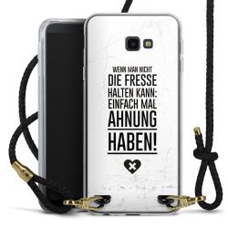 Carry Case Transparent Leder schwarz/gold