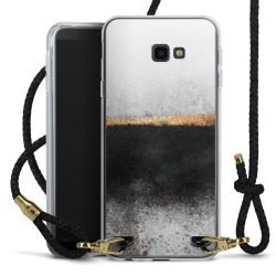 New Carry Case Transparent Leder schwarz/gold