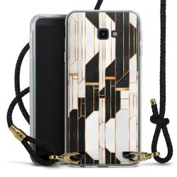 New Carry Case Transparent Leder schwarz/gold