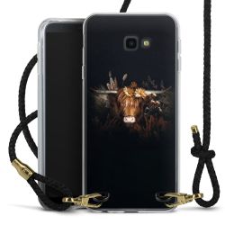 Carry Case Transparent Leather black/gold