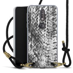 Carry Case Transparent Leather black/gold