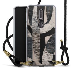 Carry Case Transparent Leather black/gold