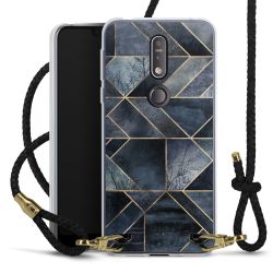 Carry Case Transparent Leather black/gold